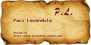 Pacz Levendula névjegykártya